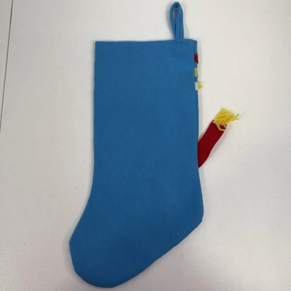 Target Christmas Stockings Felt Set of 3 Snowman Bird‎ Fairy Angel Pink Red Blue